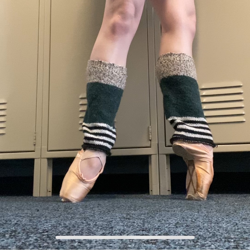 hand knit ballet legwarmers